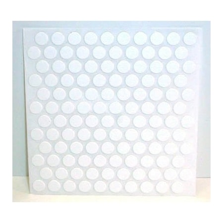 Fastcap Adhesive Cover Caps Pvc White 3/8 in. 1 Sheet 120 Caps FC.SP.38.WH